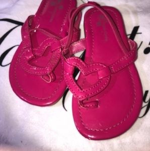 Faded Glory Pink  infant girls sandals size 5 has a scratch